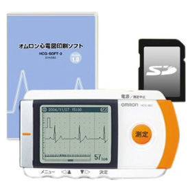 携帯型心電計 HCG-801 心電図印刷ソフト＋SDセット｜ネブライザで喘息 